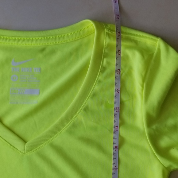 Nike Tops Nike Womens Neon Vneck Training Tee Poshmark